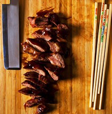 Honeyed roast pork (Char siu)