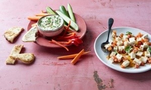 Honeyed tomato with tofu