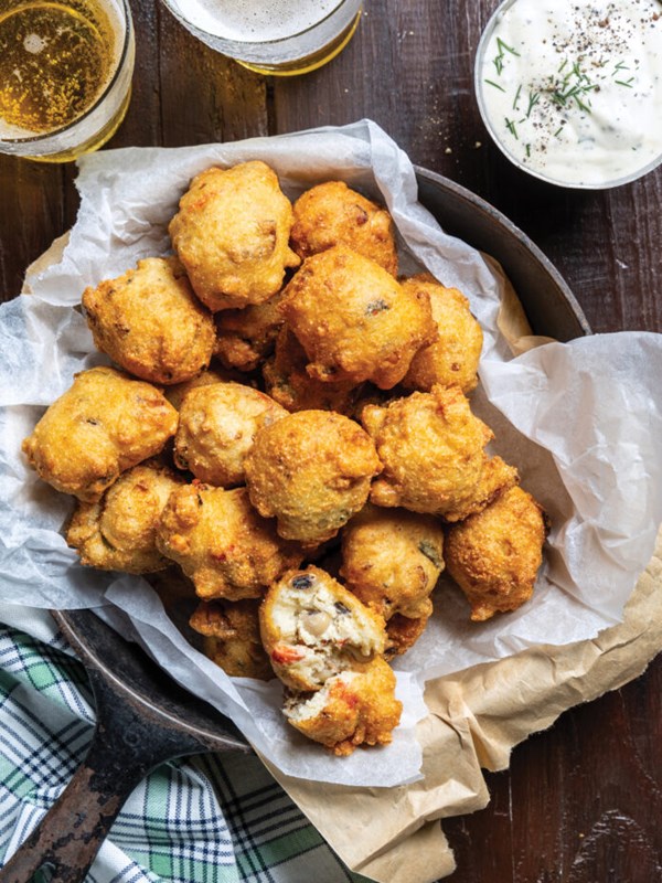 Hoppin' John-bacon fritters