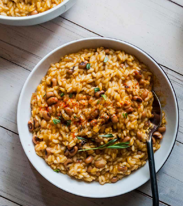 Hoppin' John risotto