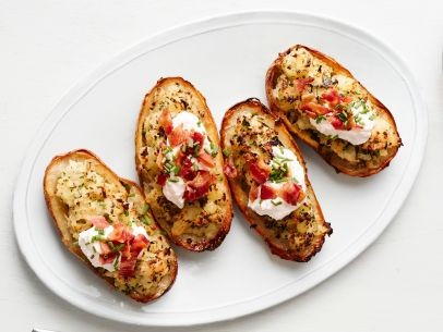 Horseradish-bacon twice-baked potatoes