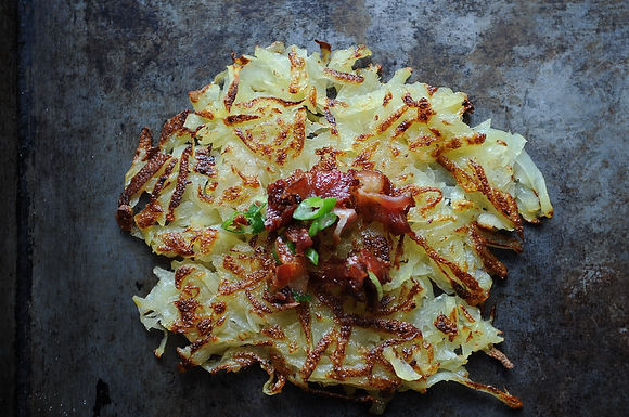 Horseradish hash browns