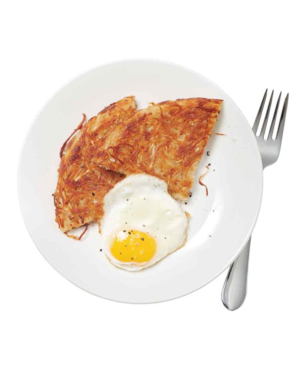 Horseradish parsnip-and-potato rösti
