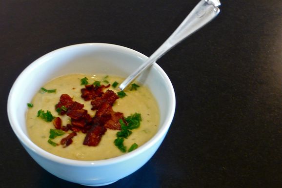 Horseradish soup (with bacon)