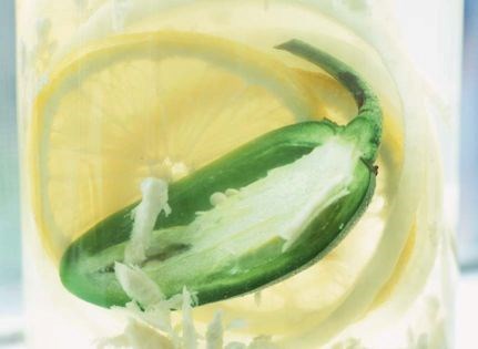 Horseradish vodka infusion