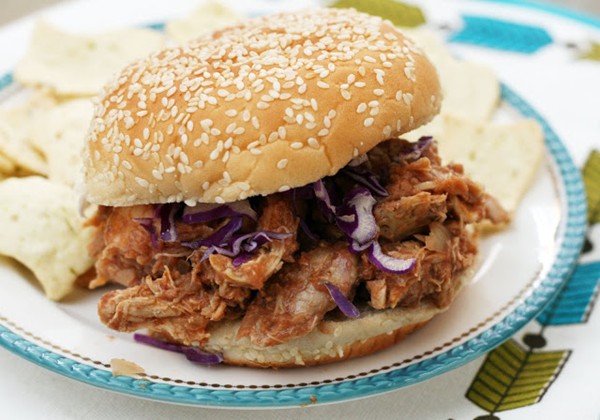Hot & gingery pulled chicken