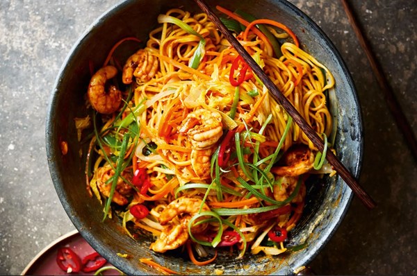 Hot & sour peanut and tamarind noodles