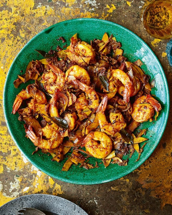 Hot & spicy coconut prawns 