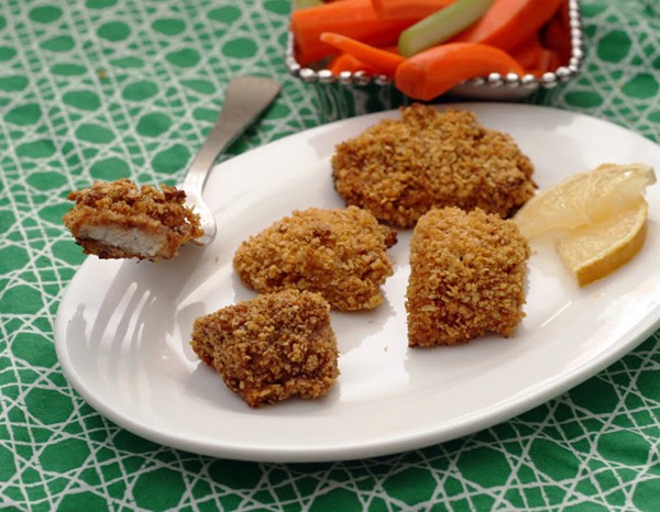 Hot & spicy "oven fried" catfish nuggets