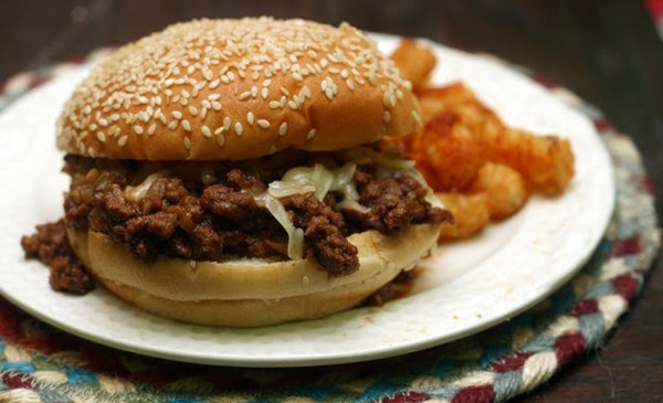 Hot & sweet apple butter sloppy Johnny's