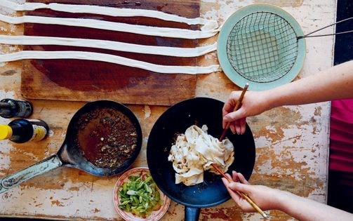 Hot & tingly hand-pulled noodles (Biang biang mien)