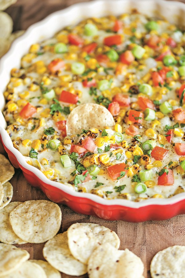 Hot and cheesy corn dip