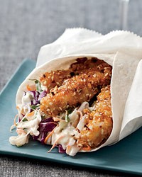 Hot-and-crunchy chicken cones
