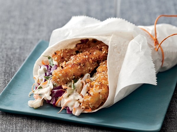 Hot-and-crunchy chicken cones