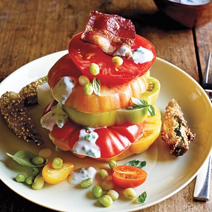 Hot and hot tomato salad
