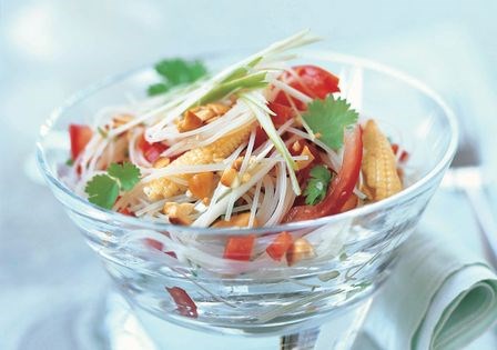 Hot and sour noodle salad