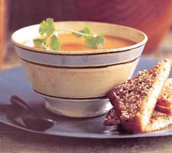 Hot-and-sour pumpkin soup