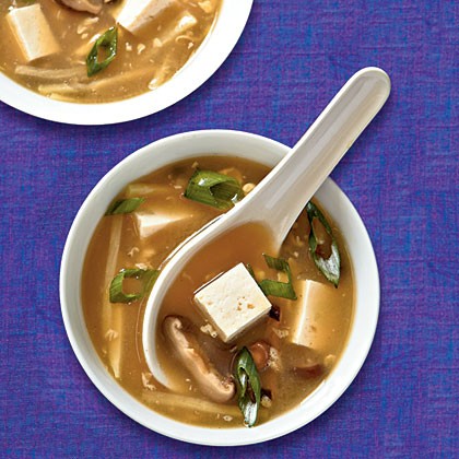 Hot and sour soup with tofu