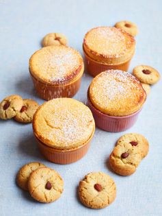 Hot apricot and blood orange soufflé