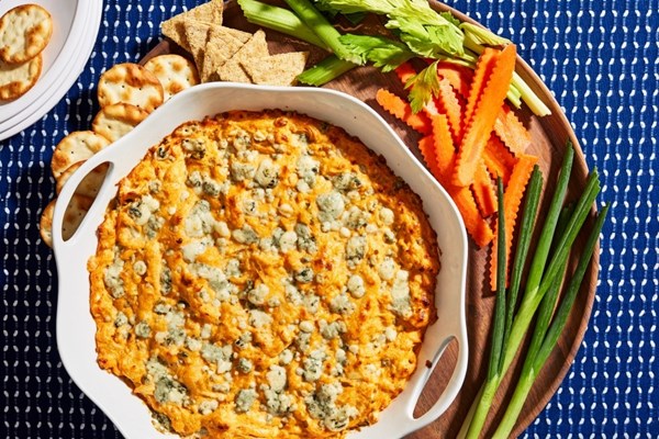 Hot buffalo chicken dip