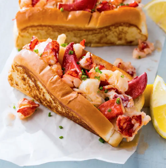 Hot buttered lobster rolls