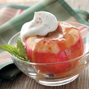 Hot caramel apples
