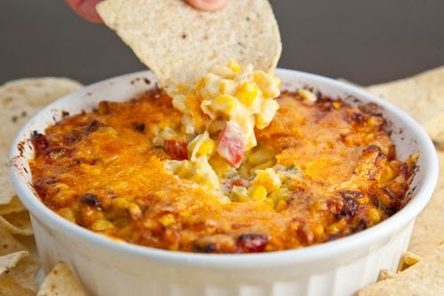 Hot cheesy corn dip