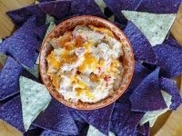 Hot chicken enchilada dip
