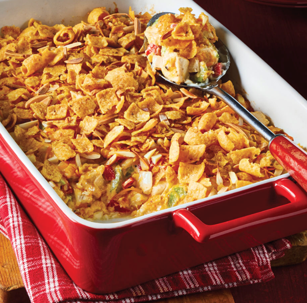 Hot chicken salad with Fritos