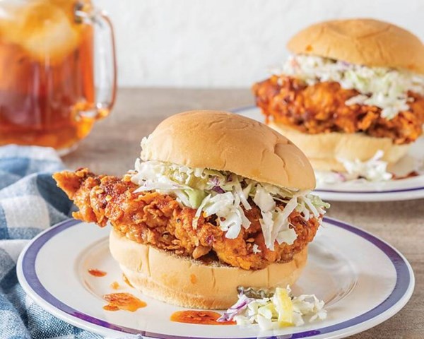 Hot chicken sandwiches