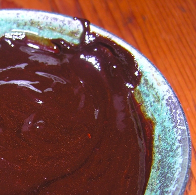 Hot chili chocolate dip