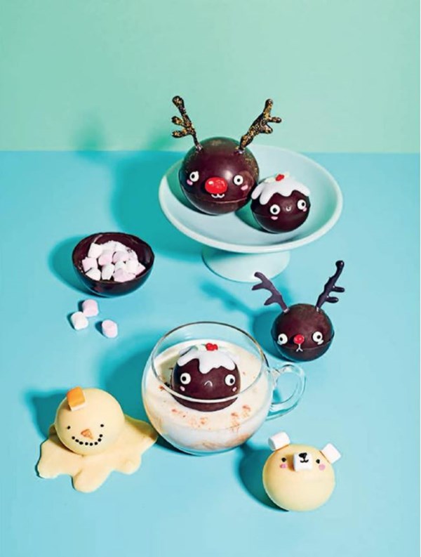 Hot chocolate bombes
