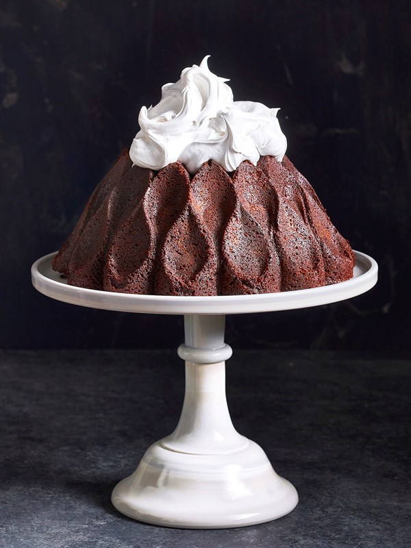 Hot chocolate marshmallow bundt cake