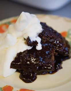 Hot chocolate mousse pudding