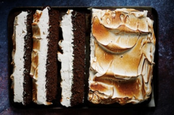 Hot chocolate snacking cake