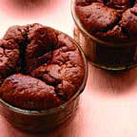 Hot chocolate soufflé