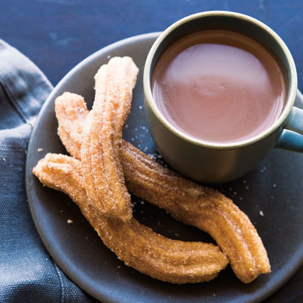 Hot chocolate with churros