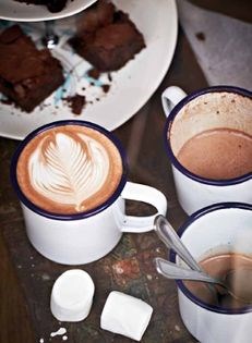 Hot chocolate with marshmallows