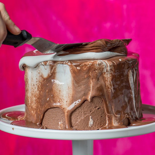 Hot cocoa cake (frosted)