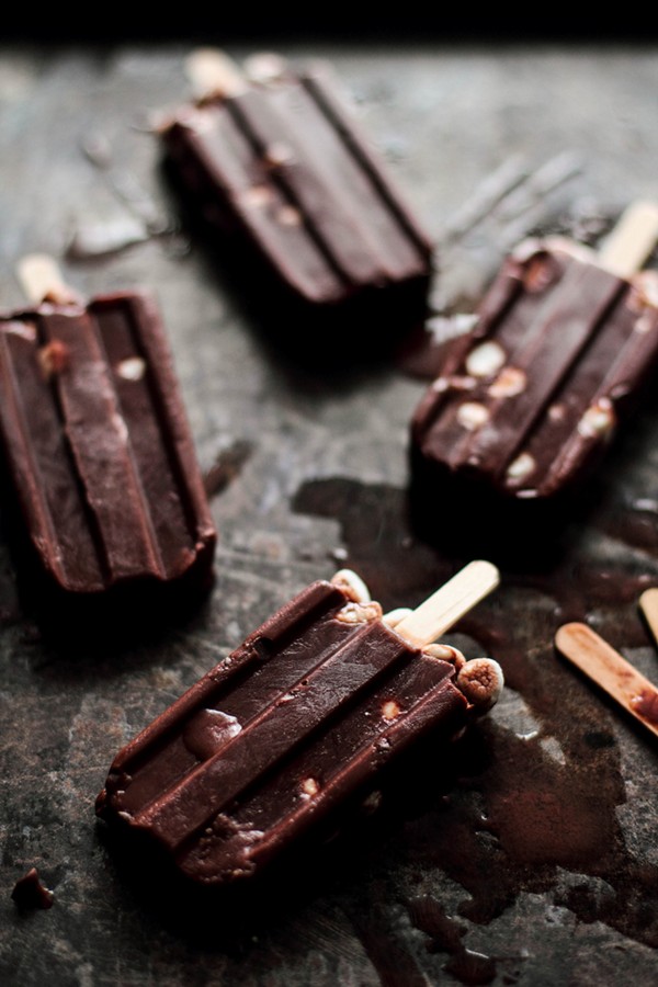 Hot cocoa popsicles