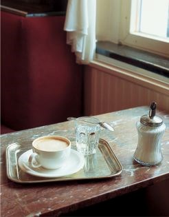 Hot coffee with orange liqueur (Maria Theresia)