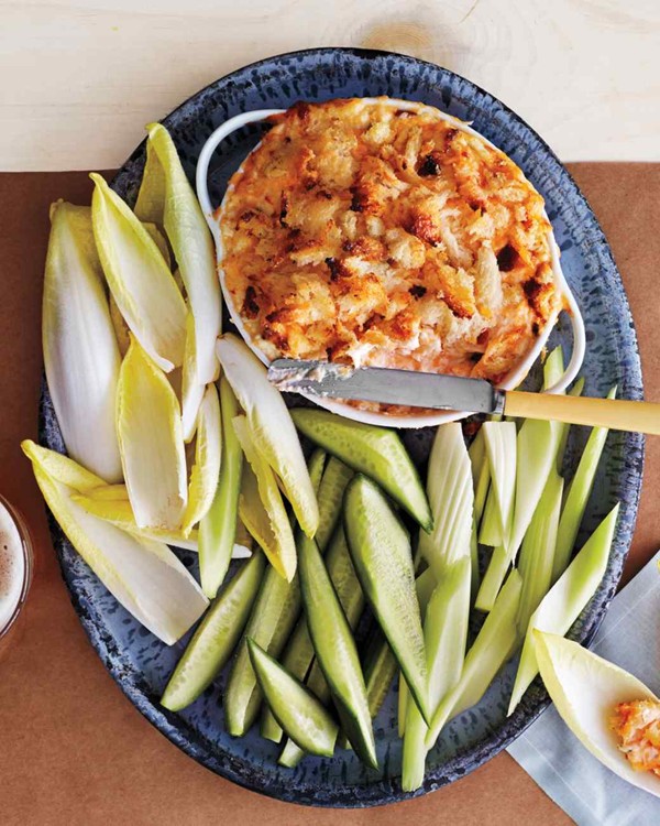 Hot-crab and pimiento-cheese spread