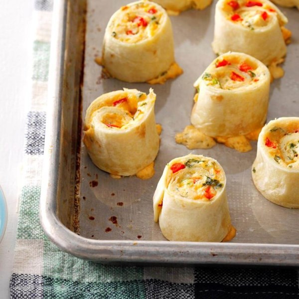 Hot crab pinwheels