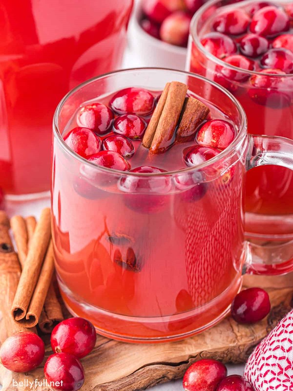 Hot cranberry apple cider