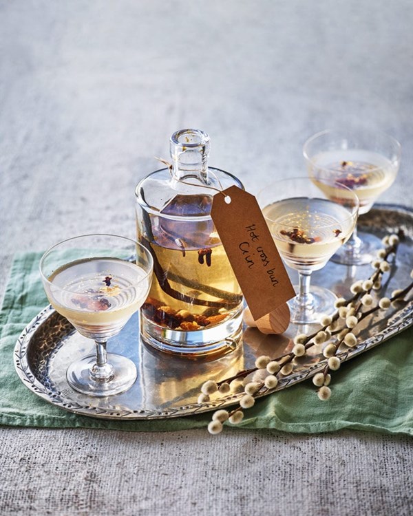 Hot cross bun spiced gin