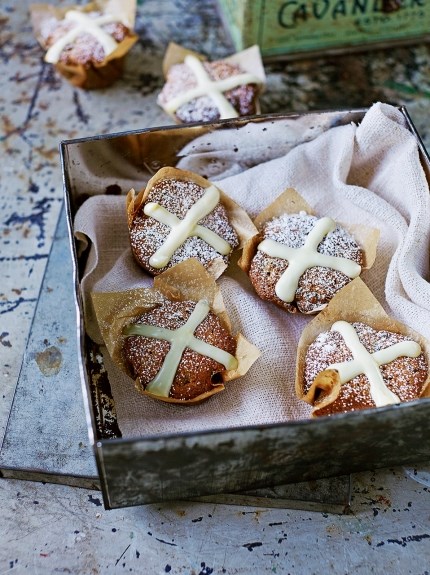 Hot cross muffins