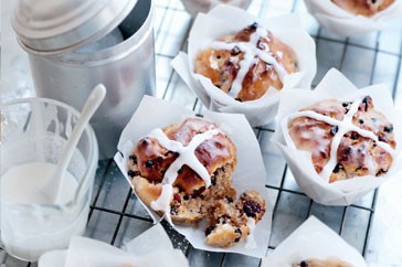 Hot cross muffins