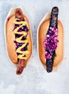 Hot dog (lamb or pork sausage buns)