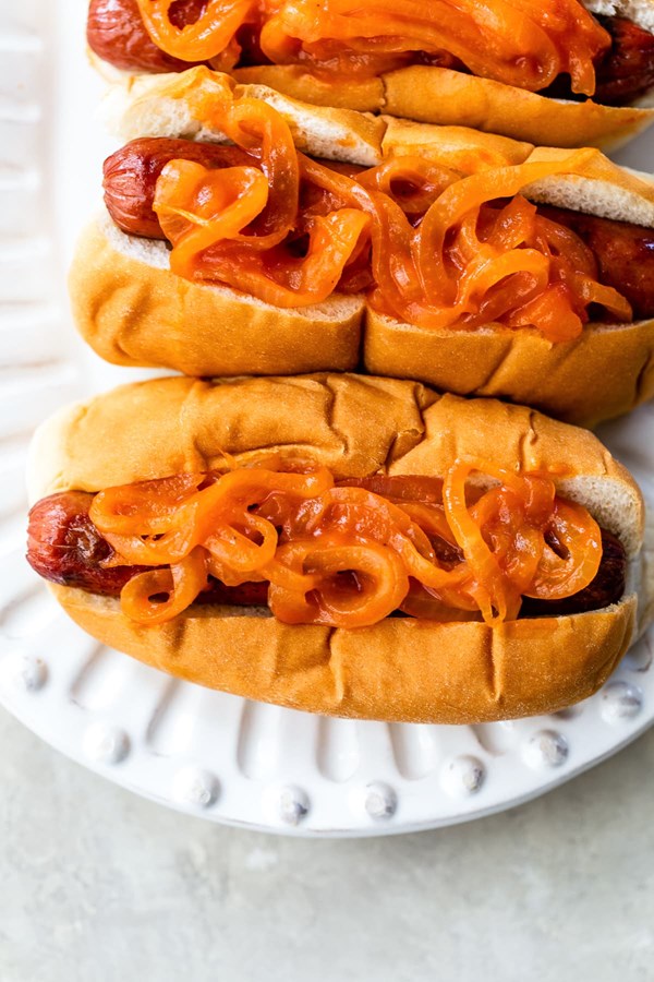Hot dog onions