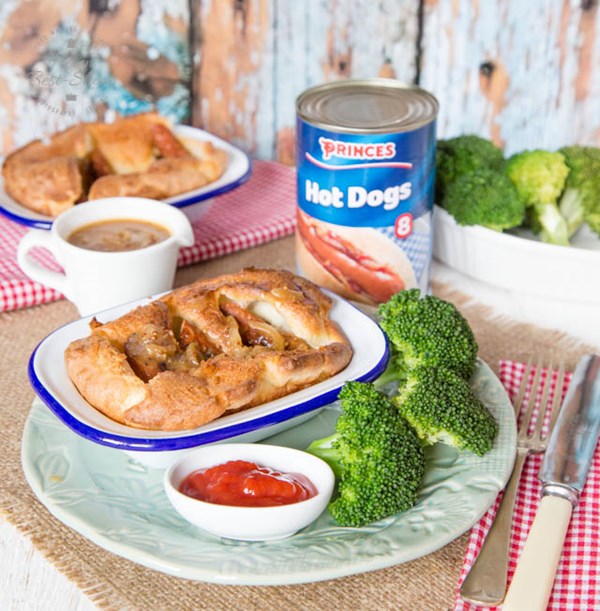 Hot dog toad in the hole
